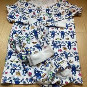 Roller Rabbit NYC Monkeys Girls Size 10 Pajamas